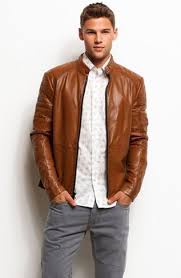 Leather Moto Jacket Jackets New Arrivals Mens Armani Exchange Armani Leather Jacket Red Leather Jacket