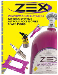 Jet Chart In Nitrous Systems Catalog By Zex Performance Products