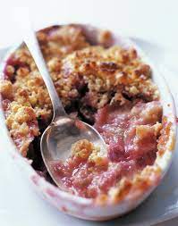 Easy Rhubarb Crisp Recipe Rhubarb Desserts Rhubarb Recipes Rhubarb Recipes Crisp
