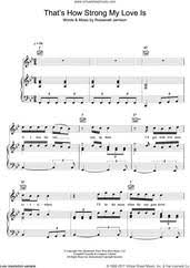 Redding That S How Strong My Love Is Sheet Music For Voice Piano Or Guitar