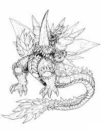 Godzilla versus mega king adora. Shin Godzilla Coloring Pages Coloring Home