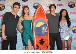 Somerhalder played damon salvatore while dobrev played elena gilbert. Paul Wesley Nina Dobrev Ian Somerhalder Stock Photo Edit Now 108336188