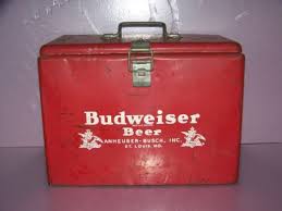 Antique Budweiser Beer Cooler Anheuser Busch Vintage 1950 S W Sign Budweiser Beer Beer Cooler Budweiser