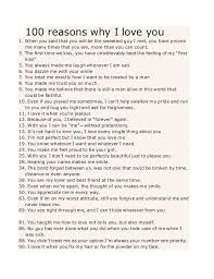 100 Reasons Why I Love You In 2020 Reasons I Love You Reasons Why I Love You Love You Boyfriend
