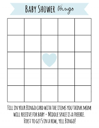 Free Printable Baby Shower Games Baby Shower Bingo Baby Shower Bingo Free Baby Shower Printables
