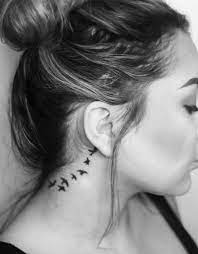 Pin By Mayaaa On Tattoos Side Neck Tattoo Behind Ear Tattoo Ideas Neck Tattoo For Women