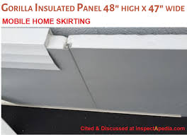 Mobile Home Skirting Trailer Doublewide Skirting Insulated Skirting Panels Requirements Types Sources