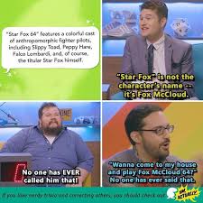 More Extreme Nerd Pedantry Like This Every Week On Um Actually Star Fox 64 College Humor Fox Mccloud