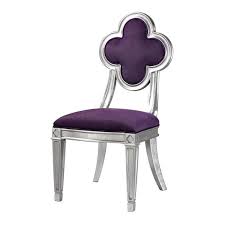 Get it as soon as fri, jul 23. Penryn Petal Back Purple And Silver Dining Chair