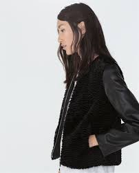 Mixed Fur Jacket Outerwear Woman Zara United Kingdom Fur Jacket Women Outerwear Women Blazer Jackets For Women