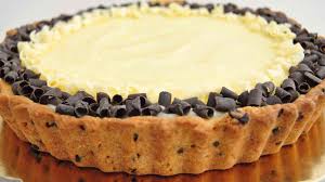 Tarte Aux Biscuits Avec Creme Anglaise Et Pepites De Chocolat Recettes Faciles Recette En 2020 Recette Facile Creme Anglaise Tarte