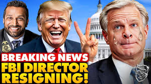TRUMP CURSE: Disgraced FBI Director Chris Wray RESIGNS in FEAR of Kash  Patel