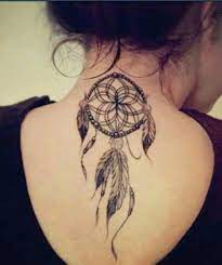 25 Wonderful Dreamcatcher Tattoo Designs And Meanings Back Of Neck Tattoo Neck Tattoos Women Neck Tattoo