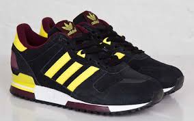 Black And Yellow Adidas Shoes Adidas Zx 700 Black Yellow Burgundy Eu Kicks Sneaker Magazine Adidas Zx 700 Sneakers Fashion Sneakers