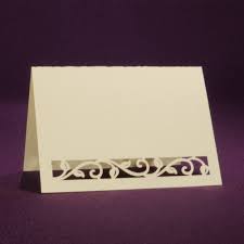 Printable place cards can be plain, with just a plain typed name and table number, or you can jazz them up and make them all your own. Laser Cut Place Card Ivy Vine 25 Blank Place Cards