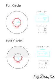 Diy Tips Circle Skirt Formulas Half Third And Quarter Diagram Formula For A Full Circle Skirt Diy Circle Skirt Circle Skirt Calculator Sewing Circles