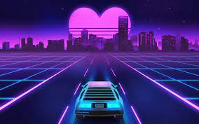 Visually reduce the size of a large room by using a large print with a darker background. Vaporwave Ps4 Wallpaper Games Wallpaper 4kcar