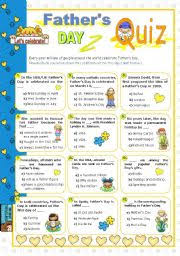 father s day worksheets