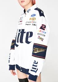 World champions miller lite 16 ounce beer can dallas cowboys. Brad Keselowski Miller Lite Nascar Twill Jacket Dolls Kill