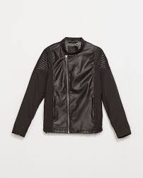 Image 7 Of Biker Jacket With Padded Shoulders From Zara Zara Zara Mann Bikerjacke