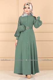 Cantali Kemerli Ferace Ah3251 Mint Moda Selvim Goruntuler Ile Moda Islami Giyim Kiyafet