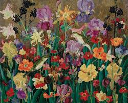 Cedric Morris 1889 1982 British July Flowers And Wood Warblers 1929 Flower Art Flower Painting Fine Art Painting