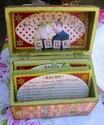 Bridal Shower Idea Recipe Box Recipe Box Bridal Shower Diy Recipe Cards Recipe Card Boxes