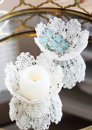 How To Make A Lace Doily Bowl With Mod Podge Stiffy Lace Doilies Nifty Crafts Crafts