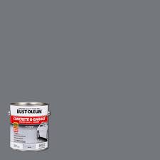 Best concrete floor paint 2020 (buying guide). Rust Oleum 1 Gal Battleship Gray Satin 1 Part Epoxy Concrete Floor Interior Exterior Paint 225380 The Home Depot