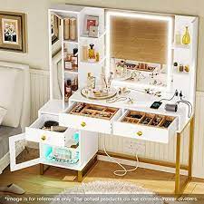 Adorneve Makeup Vanity Desk With Full