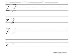 letter z worksheet