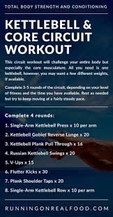 core and kettlebell circuit workout