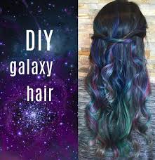 Easy Step By Step Hairstyles For School Diy Galaxy Crafts Diy Galaxy Hair Tutorial Galaxy Diy Projects For Your Ro Galaxy Hair Color Galaxy Hair Diy Galaxy