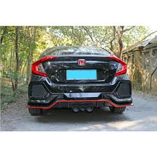The kit includes front wide fender, rear wide fender and side skirt and can also be combined with the front under spoiler. Honda Civic Type R Body Kit W Tip Best Car Accessories In India Dealkarde