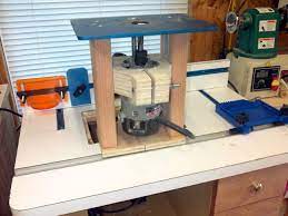 A Homemade Router Lift Works Fine I Also Made The Router Table With A Micro Adjusting Fence Diy Router Table Router Table Diy Router