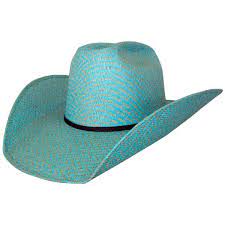 1031 Turquoise And Tan Straw Hat Shorty S Hattery Custom Western Cowboy Hats Hat Restoration Product Info Cowboy Hats Western Cowboy Hats Tan Straw Hat