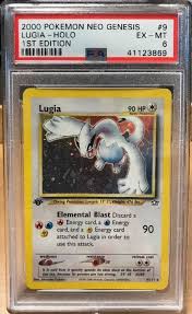 Lugia Holo Neo Genesis 1st Edition Psa Ex Mt 6 Pokemon 9 111 Pokemon Pokemon Cards Lugia