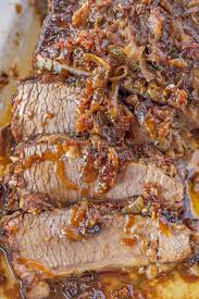 beef brisket with caramelized onions