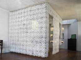 Opus incertum funky shelving the units of opus incertum can be used both indoors and outdoors as shelves or room dividers. These Room Divider Ideas Include The Use Of Bookcases Strips Of Cloth Unique Fabrications Brilli Hanging Room Dividers Room Partition Portable Room Dividers