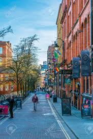Manchester located in north west england, in the county of greater manchester. Manchester United Kingdom April 11 2017 View Of The Gay Village Stock Photo Picture And Royalty Free Image Image 103972244