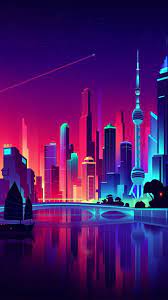 Desktophut.com brings animated wallpapers to your desktop! Beutiful Animated Town Mobile Wallpapers City Wallpaper City Art Cityscape Art
