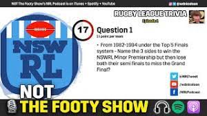 Who was the last roosters player to lead an nrl season in tries scored? Rugby League Trivia Episode 1 Youtube