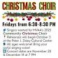 2025 Community Christmas Choir event in Brownsville, PA