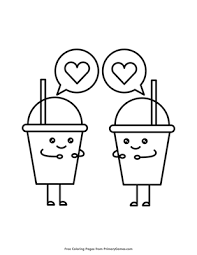 Coloring sheets and drawings based on such a theme is never meant to be just a work of art, it's always meant for someone special, whether it's one's parents, siblings, or even a first crush. Slushie Love Coloring Page Free Printable Pdf From Primarygames