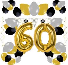Bol Com E Carnavalskleding Nl Feestversiering Pakket 60 Jaar Versiering 60e Verjaardag 60