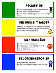 Group Roles Poster Cpm Group Roles Junior High Math Group Work