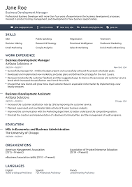 Free One Page Resume Templates Free Download