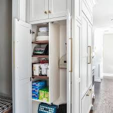 kitchen cabinets with utility storage