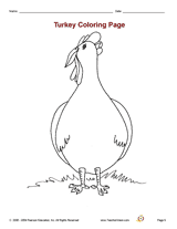 Thanksgiving coloring pages free printable large turkey from kindergarten thanksgiving coloring pages Turkey Coloring Page Printable Thanksgiving Activity Kindergarten Teachervision
