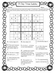 Save money and buy pi day resources in a. Pi Day Sudoku Activity Game By Wilcox S Way Teachers Pay Teachers In 2021 Activity Games Pi Day Facts Sudoku